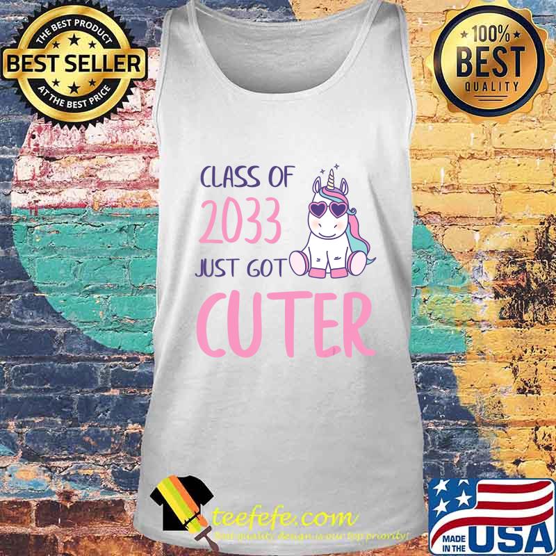 Class of 2033 Back to School Kindergarten Unicorn T-Shirt Tank top Class of 2033 Back to School Kindergarten Unicorn T-Shirt Tank top