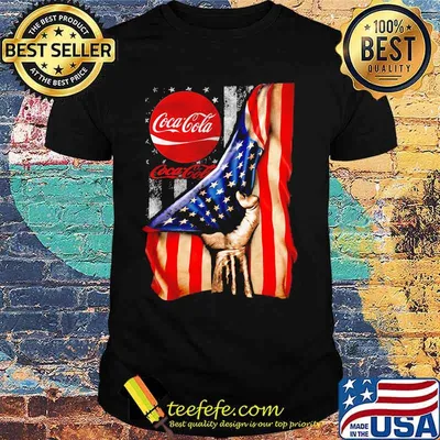 Coca cola american flag shirt