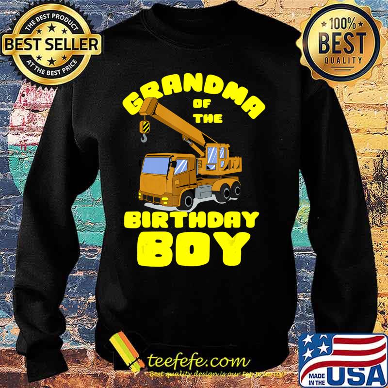 Cool Unique Grandma Of The Birthday Boy Gift T-Shirt Sweater Cool Unique Grandma Of The Birthday Boy Gift T-Shirt Sweater