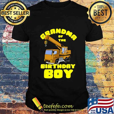 Cool Unique Grandma Of The Birthday Boy Gift T-Shirt