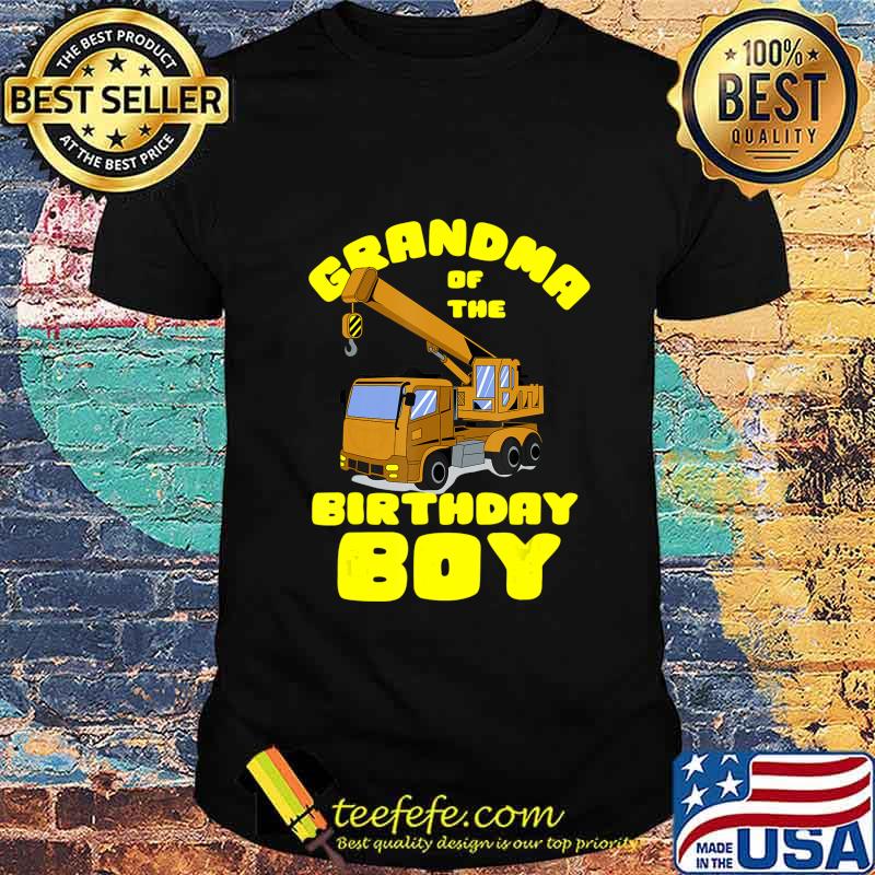 Cool Unique Grandma Of The Birthday Boy Gift T-Shirt