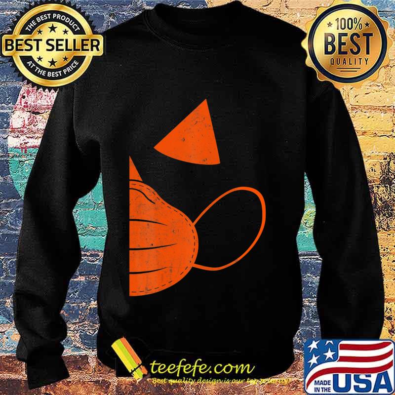 Couple Halloween Pumpkin wearing mask Costume Gift T-Shirt Sweater Couple Halloween Pumpkin wearing mask Costume Gift T-Shirt Sweater