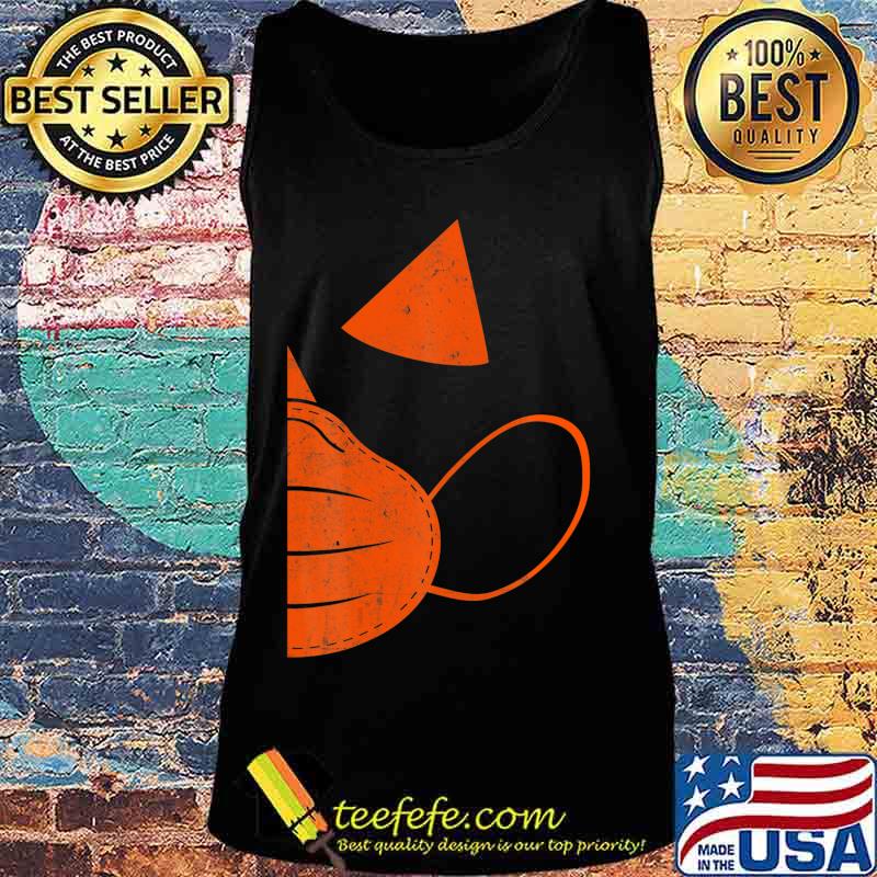 Couple Halloween Pumpkin wearing mask Costume Gift T-Shirt Tank top Couple Halloween Pumpkin wearing mask Costume Gift T-Shirt Tank top