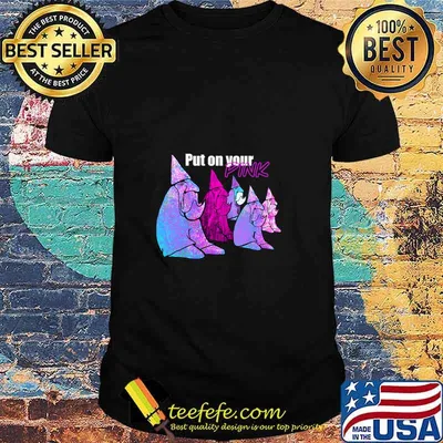 Cute pink breast cancer awareness gnomes October T-shirt Premium T-Shirt