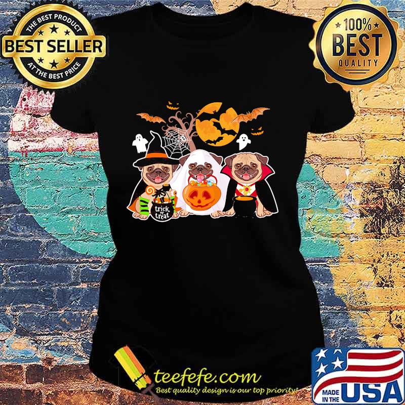Cute Pug In Halloween Costume Shirt Ladies tee Cute Pug In Halloween Costume Shirt Ladies tee