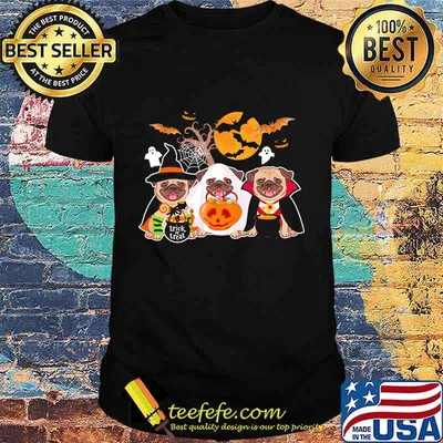 Cute Pug In Halloween Costume Shirt