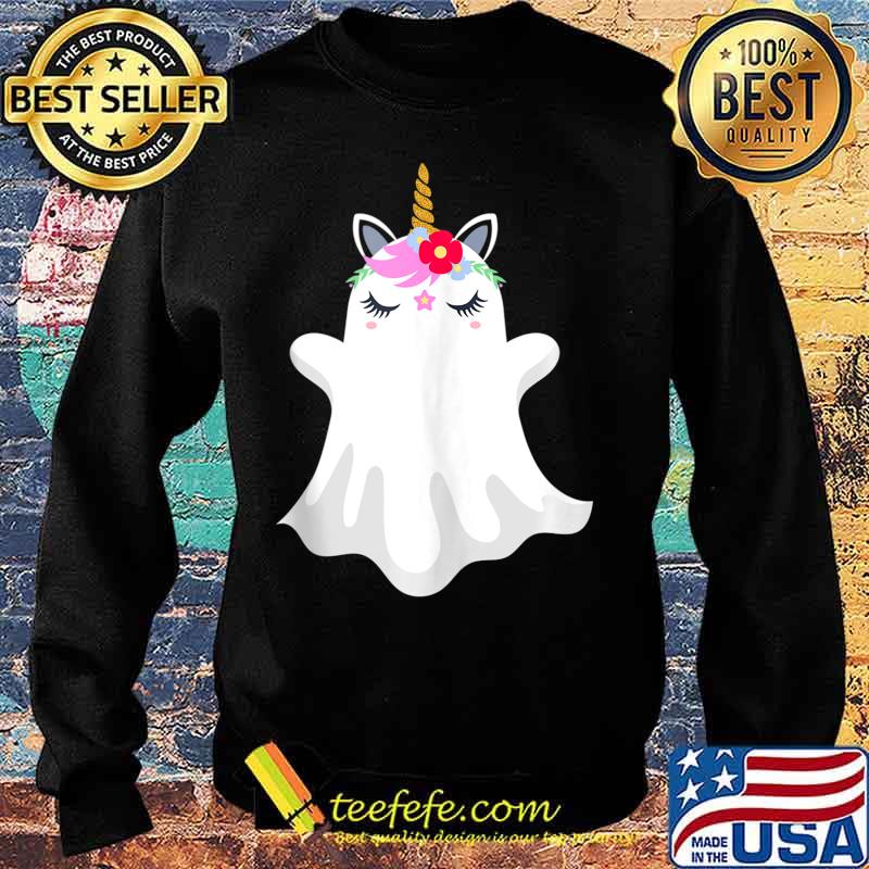 Cute Unicorn Ghost Funny Halloween Costume for Women Girl s Sweater Cute Unicorn Ghost Funny Halloween Costume for Women Girl s Sweater