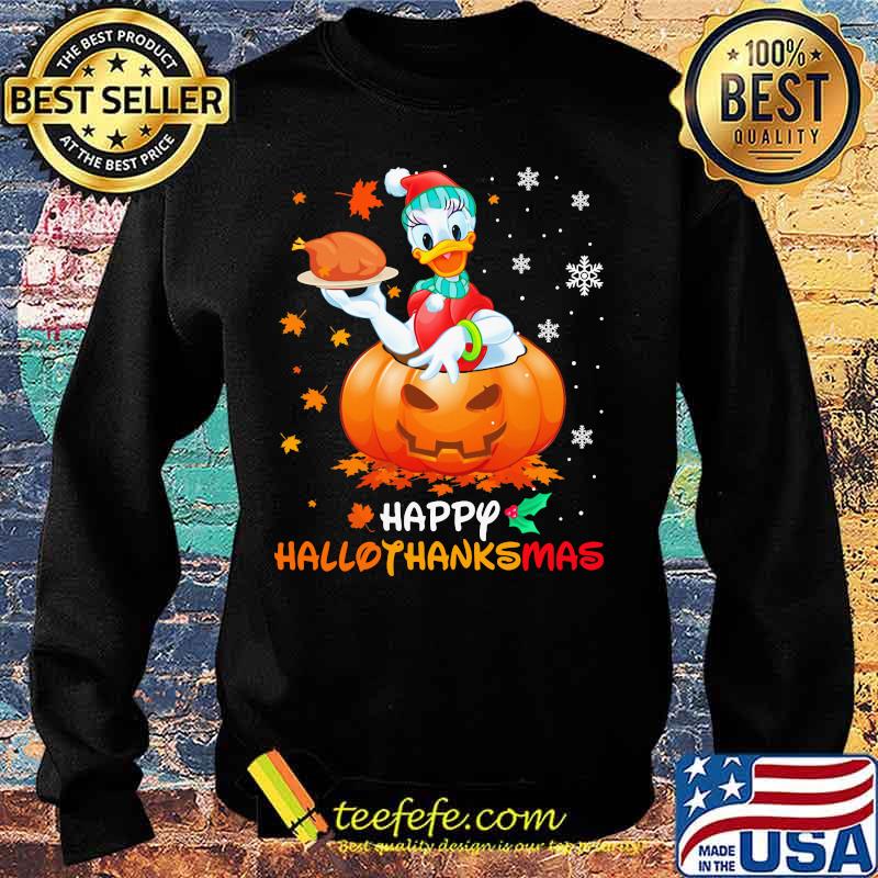 Daisy duck happy hallothanksmas halloween thanksgiving christmas s Sweater Daisy duck happy hallothanksmas halloween thanksgiving christmas s Sweater
