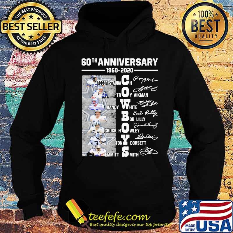 Dallas cowboys 60th anniversary 1960 2020 signatures s Hoodie Dallas cowboys 60th anniversary 1960 2020 signatures s Hoodie