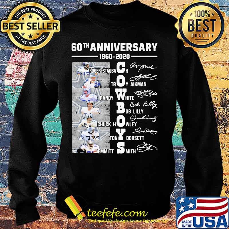 Dallas cowboys 60th anniversary 1960 2020 signatures s Sweater Dallas cowboys 60th anniversary 1960 2020 signatures s Sweater
