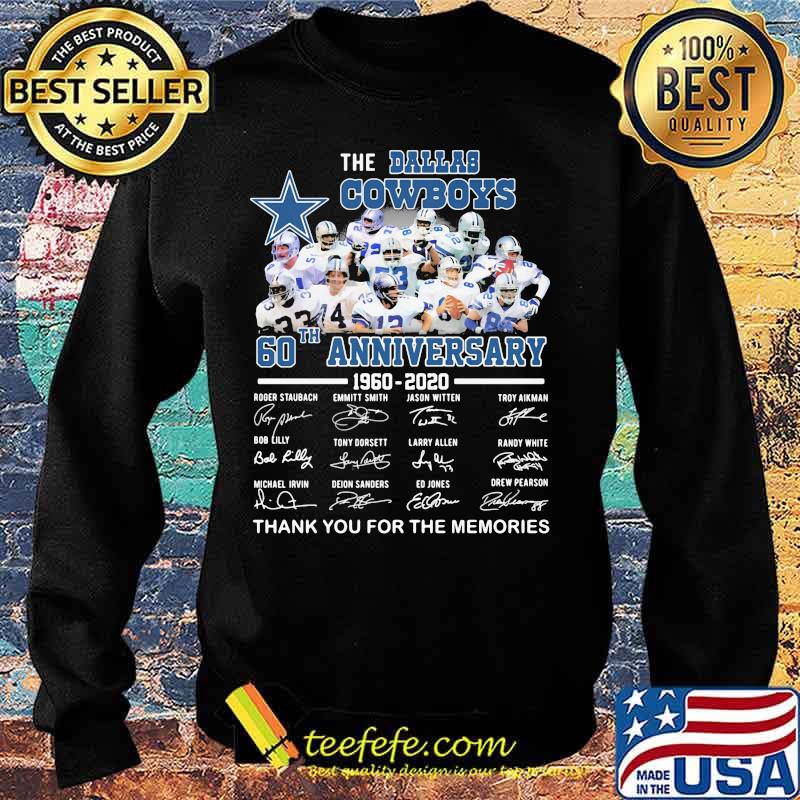 Dallas cowboys 60th anniversary 1960 2020 thank for the memories signatures s Sweater Dallas cowboys 60th anniversary 1960 2020 thank for the memories signatures s Sweater
