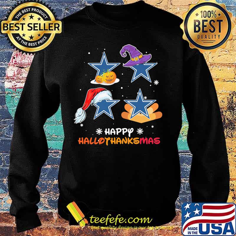 Dallas cowboys happy hallothanksmas halloween thanksgiving christmas s Sweater Dallas cowboys happy hallothanksmas halloween thanksgiving christmas s Sweater