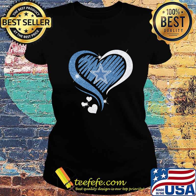 Dallas cowboys hearts diamond s Ladies tee Dallas cowboys hearts diamond s Ladies tee