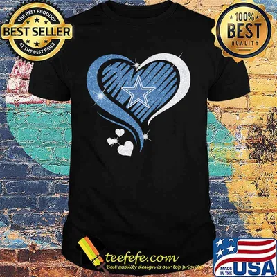 Dallas cowboys hearts diamond shirt
