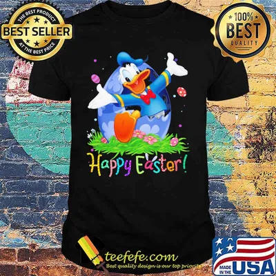 Disney donald duck happy easter flower shirt