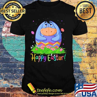 Disney eeyore donkey happy easter flower shirt