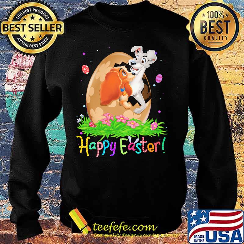 Disney lady and the tramp happy easter flower s Sweater Disney lady and the tramp happy easter flower s Sweater