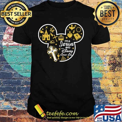 Disney mickey mouse i'm a jesus and disney kinda girl shirt