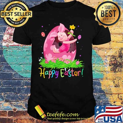 Disney piglet happy easter flower shirt