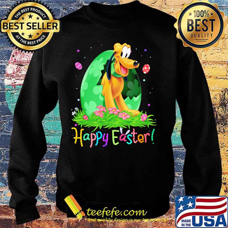 Disney pluto happy easter flower s Sweater Disney pluto happy easter flower s Sweater