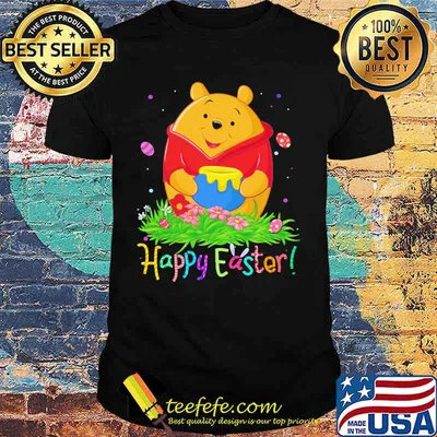 Disney pooh happy easter flower shirt