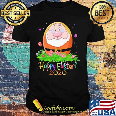 Dopey cry happy easter 2020 flowers shirt