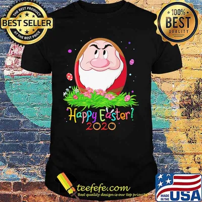 Dopey ferocious happy easter 2020 flowers shirt