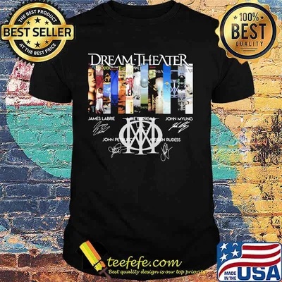 Dream theater movie poster signatures shirt