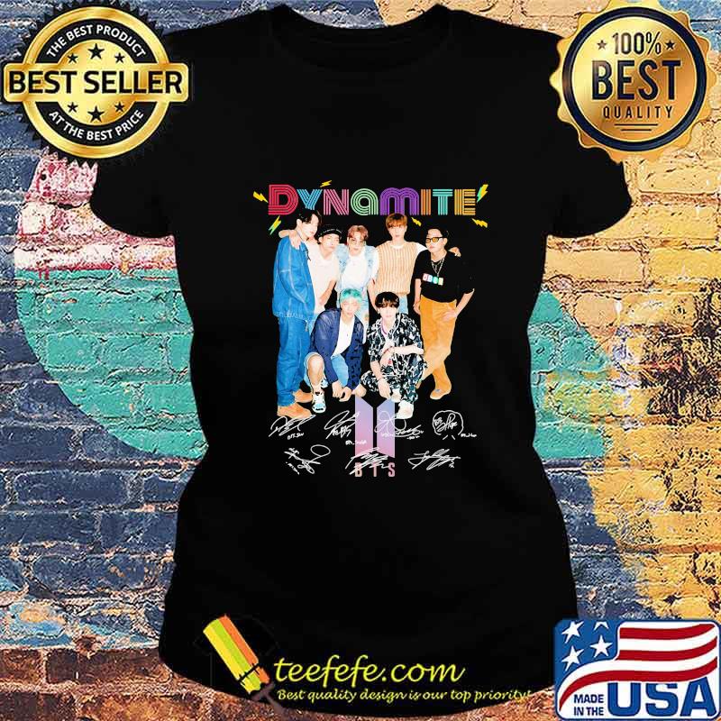 Dynamite bts band signatures s Ladies tee Dynamite bts band signatures s Ladies tee