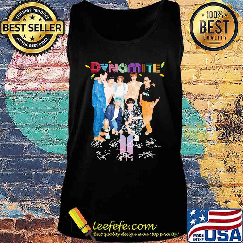 Dynamite bts band signatures s Tank top Dynamite bts band signatures s Tank top