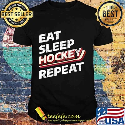 Eat Sleep Hockey Repeat Gift Premium T-Shirt