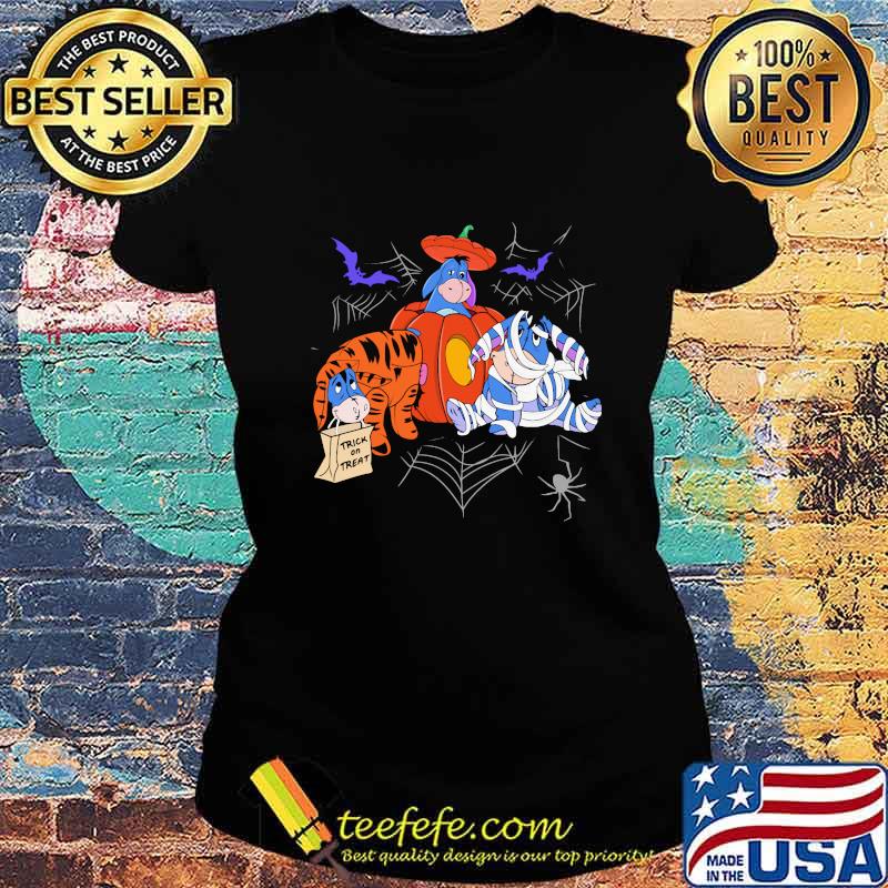 Eeyore donkey trick or treat happy halloween s Ladies tee Eeyore donkey trick or treat happy halloween s Ladies tee