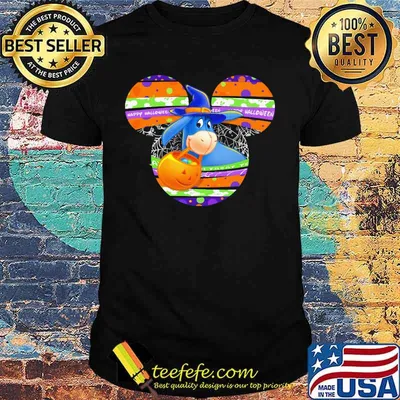 Eeyore donkey witch mickey mouse happy halloween shirt