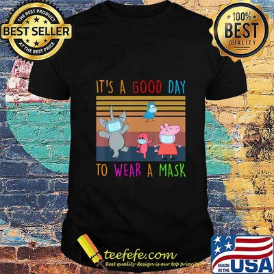 Elephant-And-Piggie Teacher It S A Good-Day To Wear A Mask T-Shirt