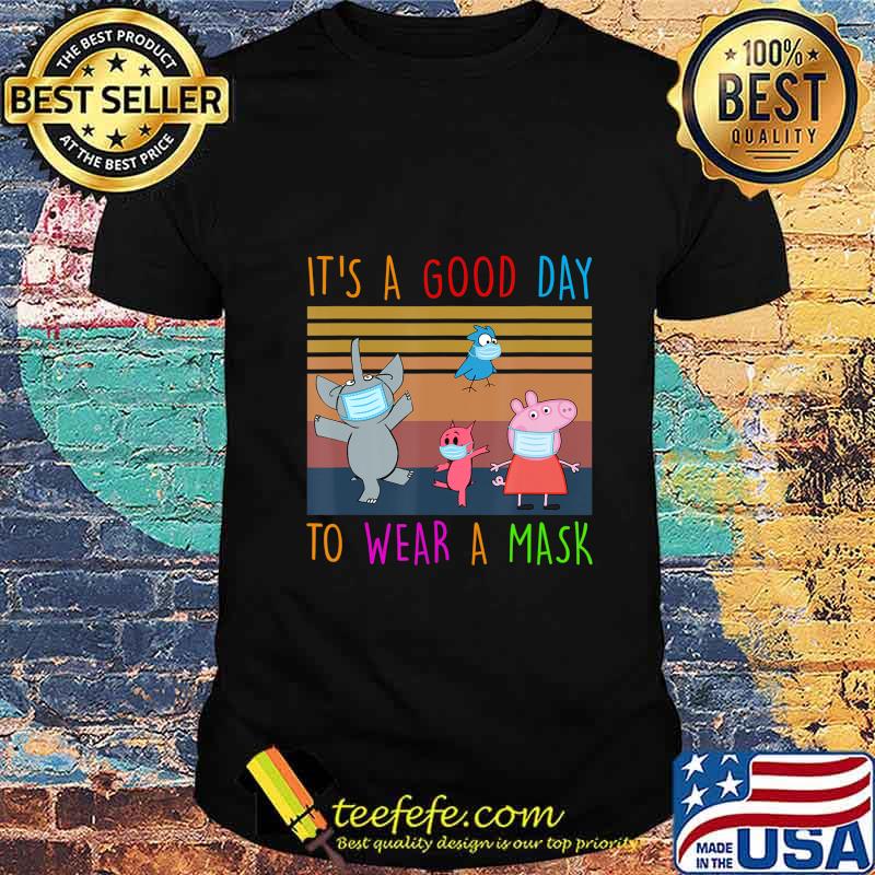 Elephant-And-Piggie Teacher It S A Good-Day To Wear A Mask T-Shirt