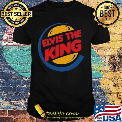 Elvis the king logo shirt