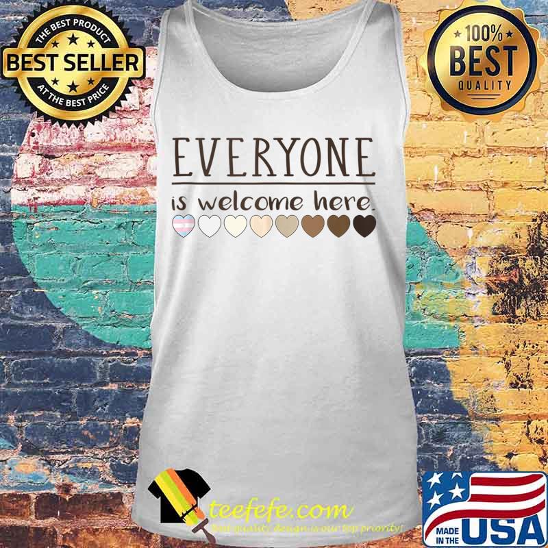 Everyone is welcome here, hearts teachers s Tank top Everyone is welcome here, hearts teachers s Tank top