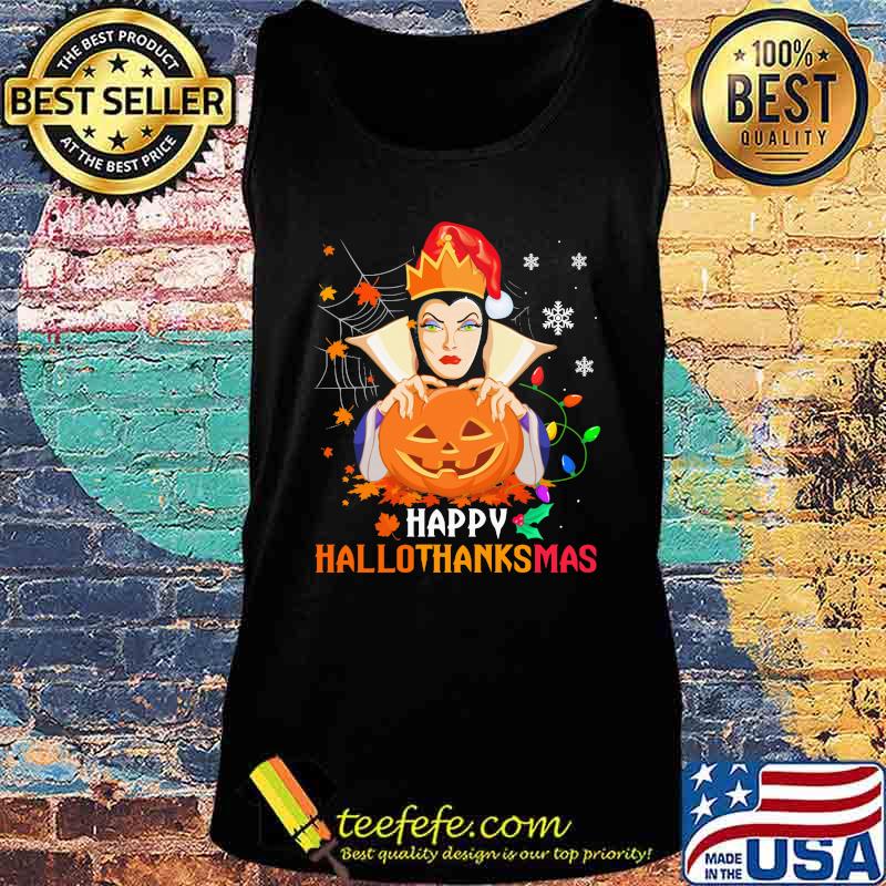 Evil queen happy hallothanksmas halloween thanksgiving christmas s Tank top Evil queen happy hallothanksmas halloween thanksgiving christmas s Tank top