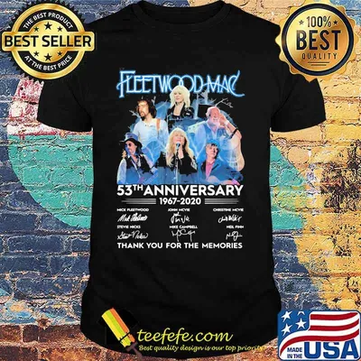 Fleetwood mac 53th anniversary 1967 2020 thank for the memories signatures shirt