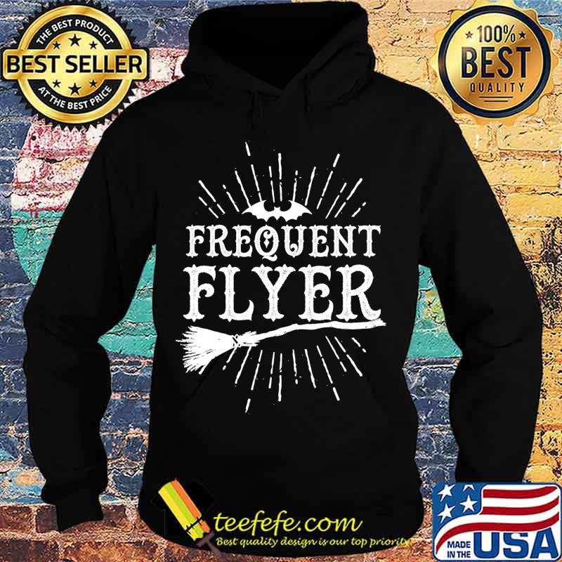 Frequent Flyer Vintage Bat And Witch Halloween Party T-Shirt Hoodie Frequent Flyer Vintage Bat And Witch Halloween Party T-Shirt Hoodie