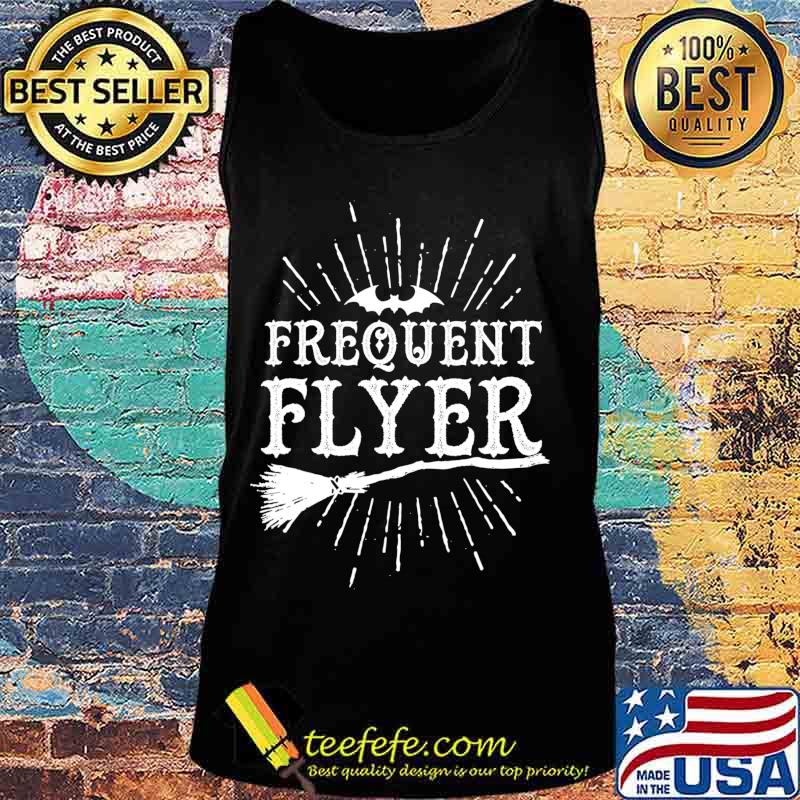 Frequent Flyer Vintage Bat And Witch Halloween Party T-Shirt Tank top Frequent Flyer Vintage Bat And Witch Halloween Party T-Shirt Tank top