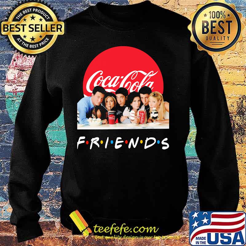 Friends characters coca cola logo s Sweater Friends characters coca cola logo s Sweater