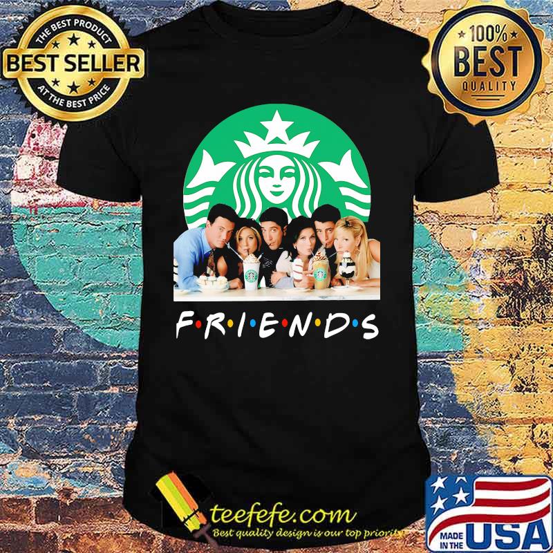Friends characters starbucks coffee logo shirt Friends characters starbucks coffee logo shirt