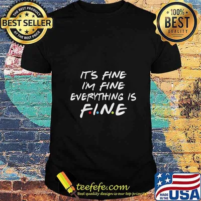 Friends Its Fine Im Fine Everything is Fine Shirt