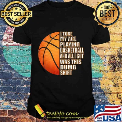 Funny Basketball ACL Knee Surgery Recovery Get Well Gift Premium T-Shirt