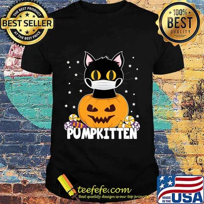 Funny Halloween Cat Shirt Cat Pumpkin - Pumpkitten T-Shirt