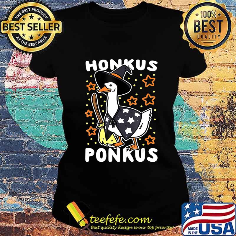 Funny Halloween Witches Duck Cute Honkus Ponkus Gifts Long T-Shirt Ladies tee Funny Halloween Witches Duck Cute Honkus Ponkus Gifts Long T-Shirt Ladies tee