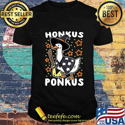 Funny Halloween Witches Duck Cute Honkus Ponkus Gifts Long T-Shirt