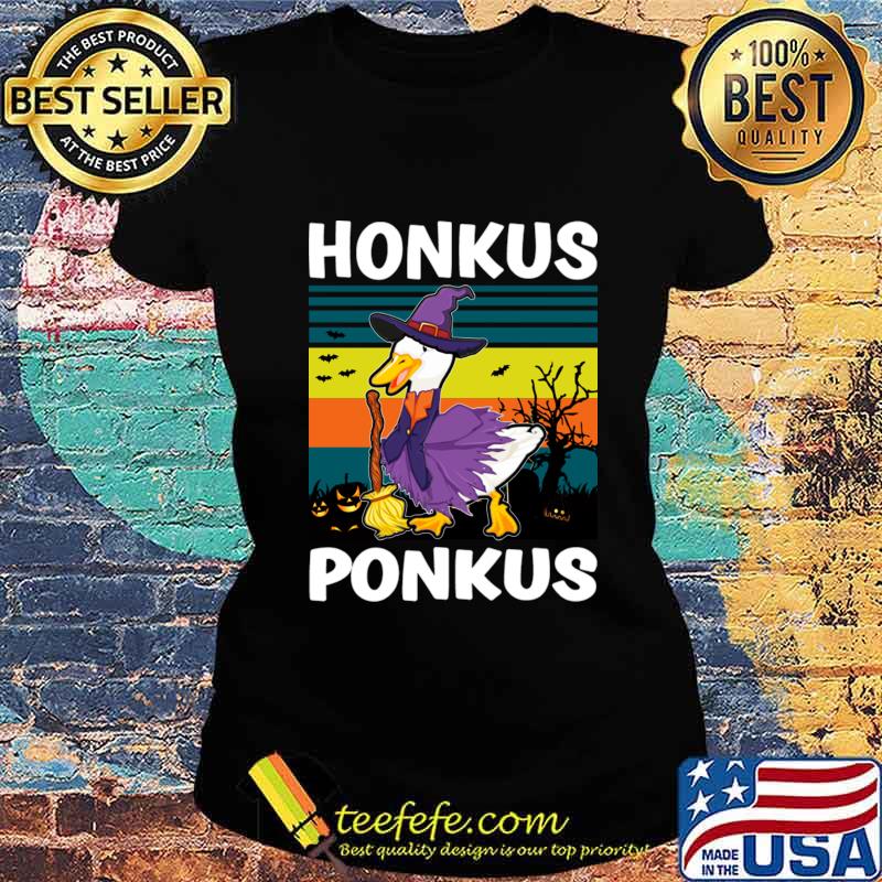 Funny Halloween Witches Duck Cute Honkus Ponkus Gifts T-Shirt Ladies tee Funny Halloween Witches Duck Cute Honkus Ponkus Gifts T-Shirt Ladies tee