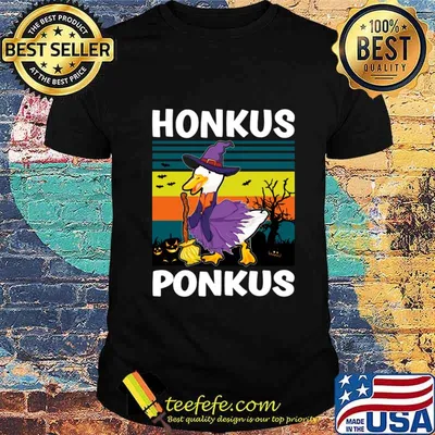 Funny Halloween Witches Duck Cute Honkus Ponkus Gifts T-Shirt